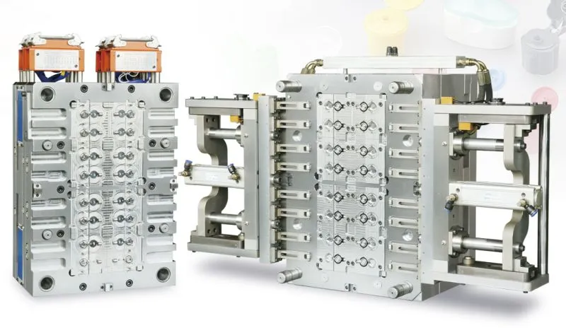 16 Cavity Injection Mould Flip Cap Mold with Closure System